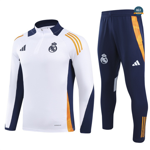 Soldes Survetement Enfant Real Madrid 2024/25 Blanc