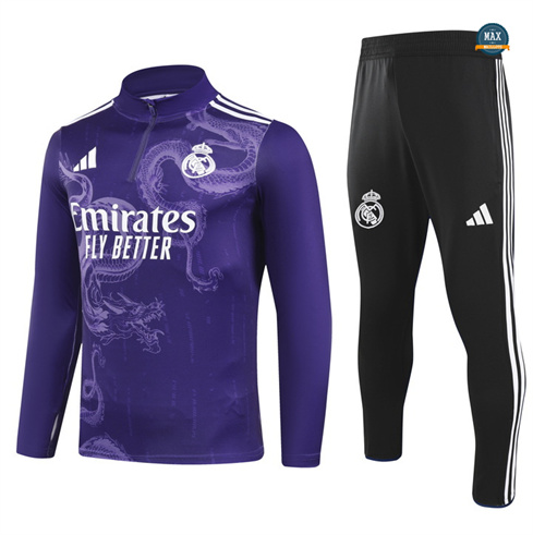 Acheter Spéciale Survetement Enfant Real Madrid 2024/25 Violet