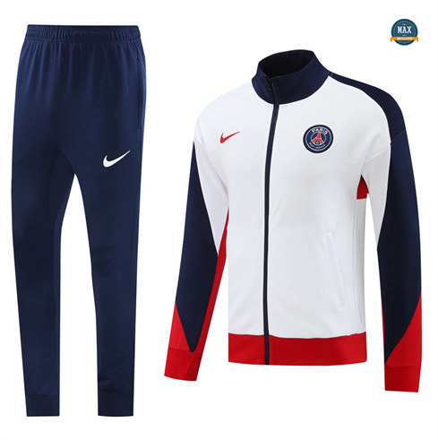 Nouveau Veste Survetement Paris Saint Germain 2024/25 Blanc