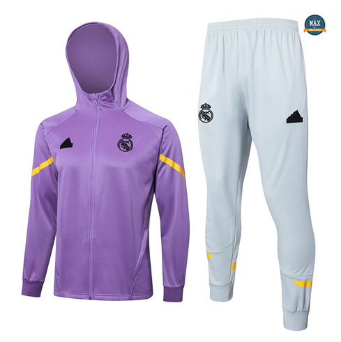 Achetés Veste Survetement à Capuche Real Madrid 2024/25 Violet