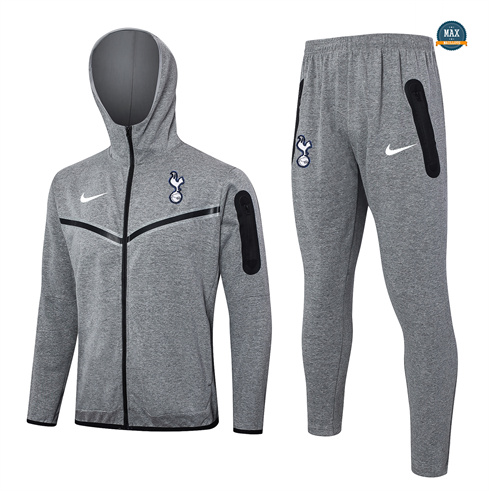 Grossiste Veste Survetement à Capuche Tottenham Hotspur 2024/25 Gris