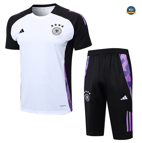 Achetez Maillot Training Allemagne + Short 2024/25 Blanc