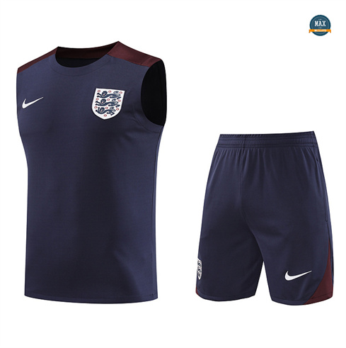 Achetés Maillot Training Angleterre Ensemble Short Debardeur 2024/25 bleu marine