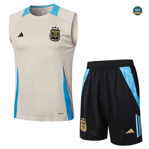 Achetez Maillot Training Argentine Ensemble Short Debardeur 2024/25 Jaune