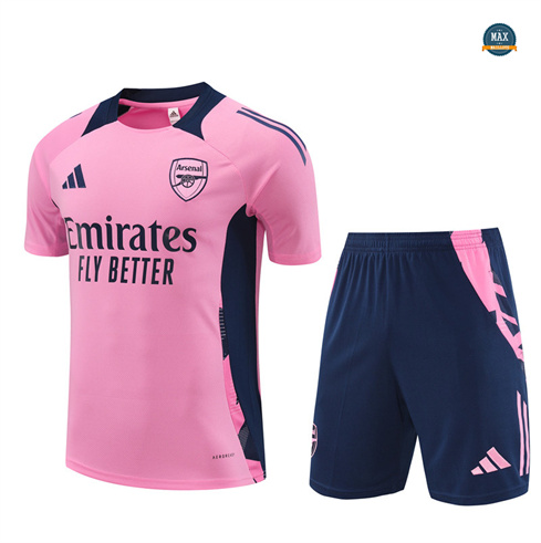 Grossiste Maillot Training Arsenal + Short 2024/25 Rose