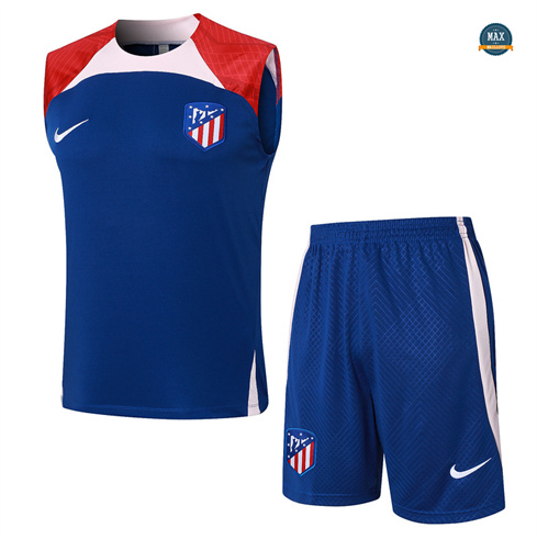 Achat Maillot Training Atletico Madrid Ensemble Short Debardeur 2024/25 Bleu