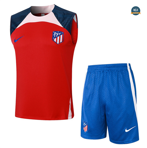 Acheter Maillot Training Atletico Madrid Ensemble Short Debardeur 2024/25 Rouge