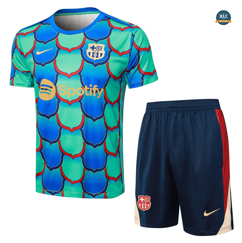 Soldes Maillot Training Barcelone + Short 2024/25 Vert