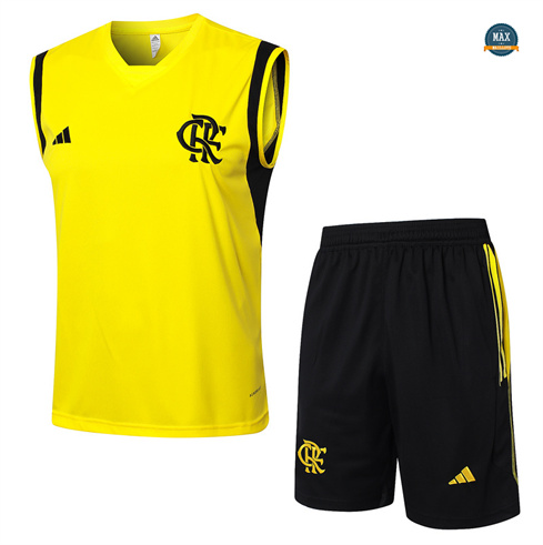 Nouveau Maillot Flamengo Ensemble Short Debardeur 2024/25 Jaune