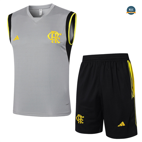 Vente Maillot Flamengo Ensemble Short Debardeur 2024/25 Gris