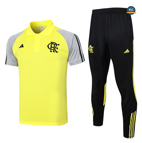 Grossiste Maillot Flamengo + Pantalon 2024/25 Jaune