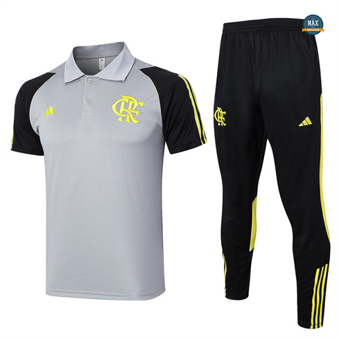 Soldes Maillot Flamengo + Pantalon 2024/25 Gris Clair