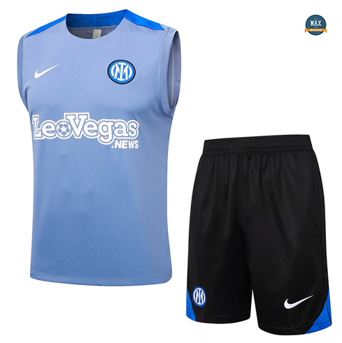 Achetés Maillot Training Inter Milan Ensemble Short Debardeur 2024/25 Gris