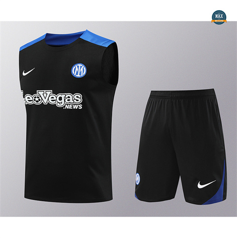 Choix Maillot Training Inter Milan Ensemble Short Debardeur 2024/25 Noir