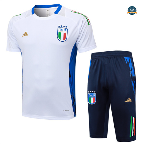 Prix Maillot Training Italie + Short 2024/25 Blanc