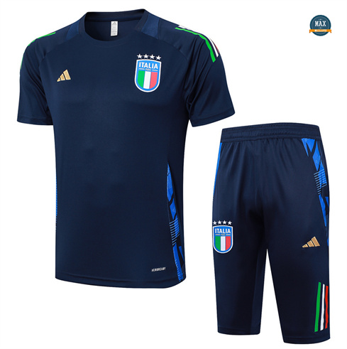 Flocage Maillot Training Italie + Short 2024/25 Bleu Marine