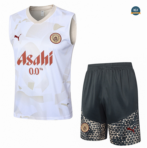 Acheter Maillot Training Manchester City Ensemble Short Debardeur 2024/25 Jaune