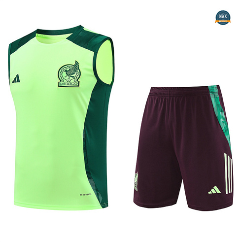 Nouveau Maillot Training Mexique Ensemble Short Debardeur 2024/25 Vert