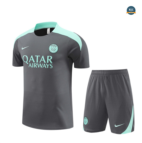 Flocage Maillot Training Paris Saint Germain + Short 2024/25 Gris