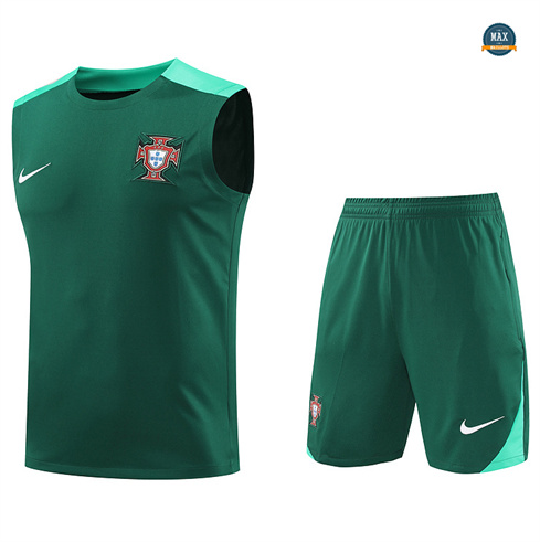 Achat Maillot Training Portugal Ensemble Short Debardeur 2024/25 Vert