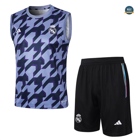 Acheter Maillot Training Real Madrid Ensemble Short Debardeur 2024/25 Gris