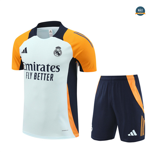 Vente Maillot Training Real Madrid + Short 2024/25 Blanc