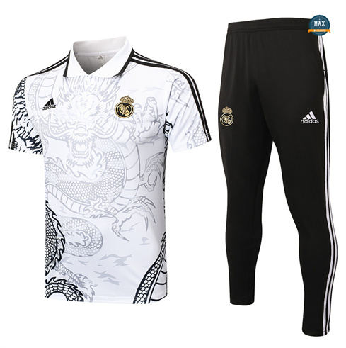 Achat Maillot Training Real Madrid + Pantalon 2024/25 Blanc