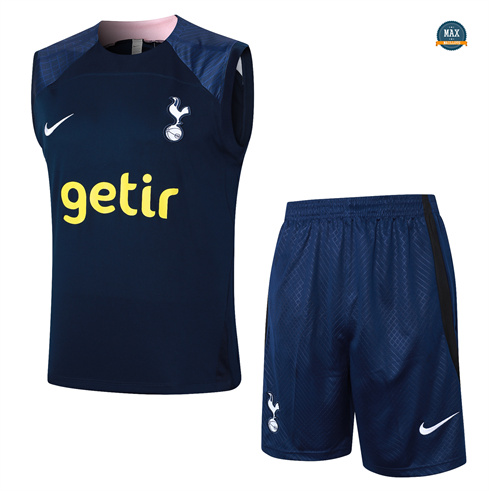 Flocage Maillot Training Tottenham Hotspur Ensemble Short Debardeur 2024/25 Bleu Marine