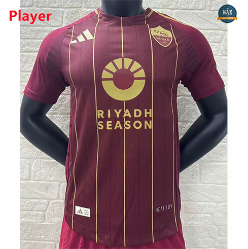 Max Maillots Player Version 2024/25 AS Roma Domicile