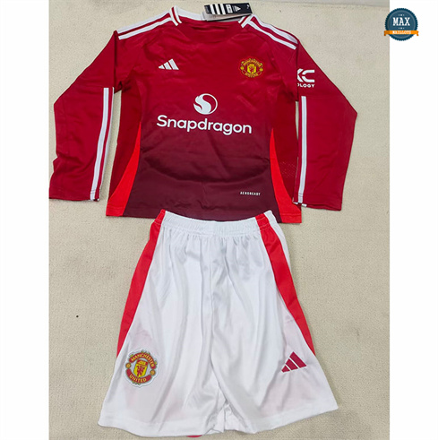 Max Maillot Manchester United Enfant Domicile Manche Longue 2024/25