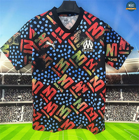 Max Maillot Olympique Marseille Training Bleu/Rouge 2024/25