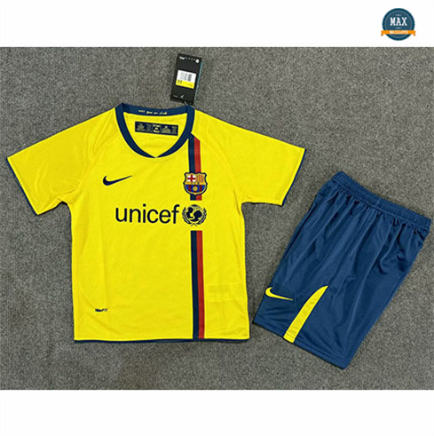 Max Maillots Retro 2008-09 Barcelone Enfant Exterieur