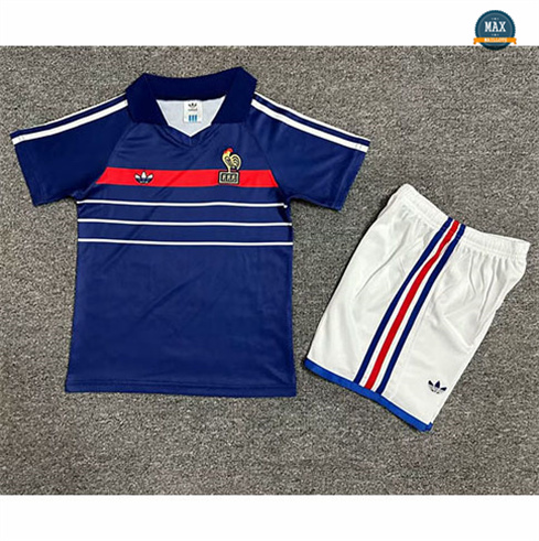 Max Maillots Retro 1982-84 France Enfant Domicile