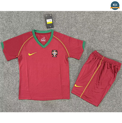 Max Maillot Retro 2006 Portugal Enfant Domicile