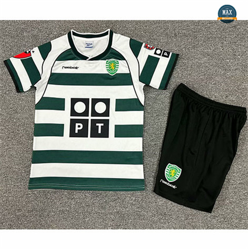 Max Maillot Retro 2001-03 Sporting CP Enfant Domicile