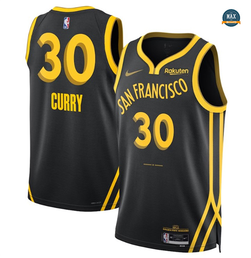 Max Maillots Stephen Curry, Golden State Warriors 2023/24 Black - City