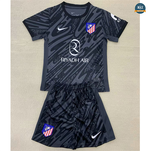 Maillot Atletico Madrid Enfant Gardien De But Noir 2024/25