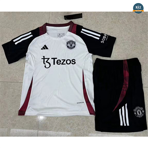 Max Maillots Manchester United Enfant Training Blanc 2024/25