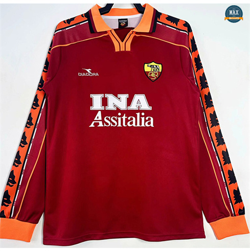 Max Maillots Retro 2004-05 AS Roma Domicile Manche Longue