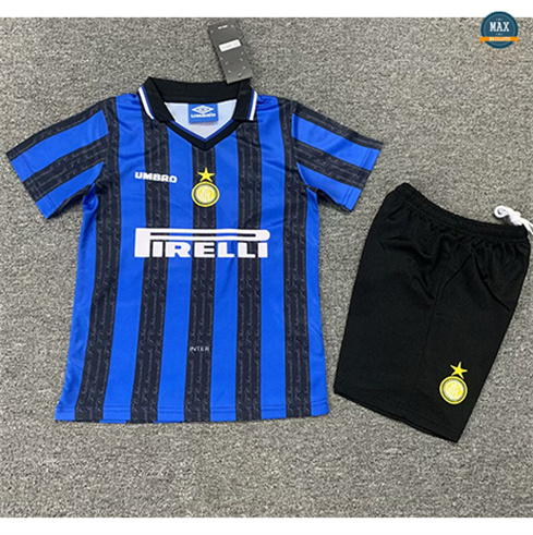 Max Maillot Retro 1997-98 Inter Milan Enfant Domicile