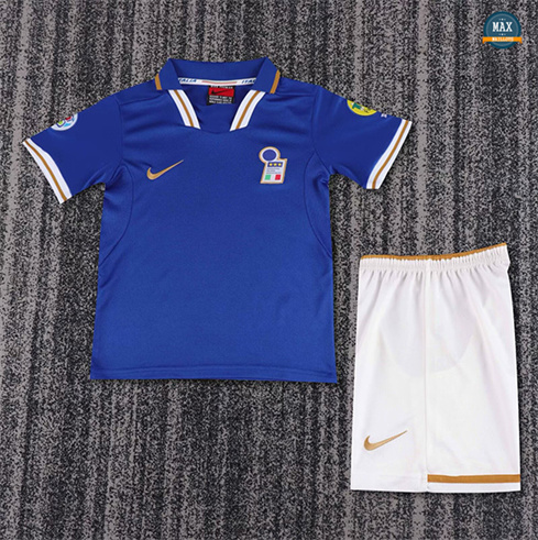 Maillot Retro 1996 Italie Enfant Domicile