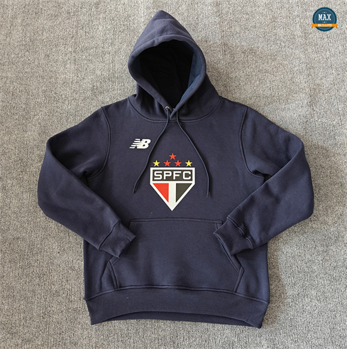 Maillot Veste Sweat A Capuche São Paulo 2024/25 bleu