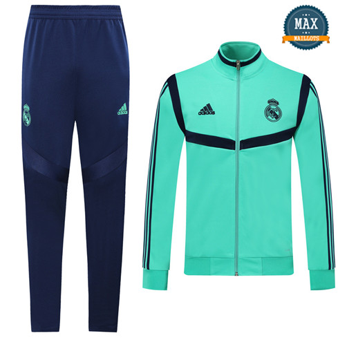 Veste Survetement Real Madrid 2019/20 Vert/Bleu